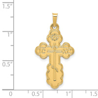 14k Eastern Orthodox Cross Pendant-XR568