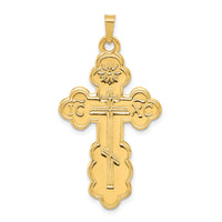 14k Eastern Orthodox Cross Pendant-XR569