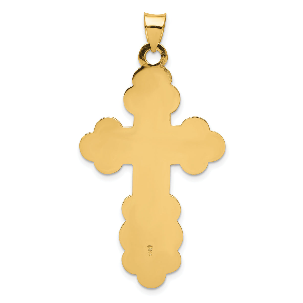 14k Eastern Orthodox Cross Pendant-XR570