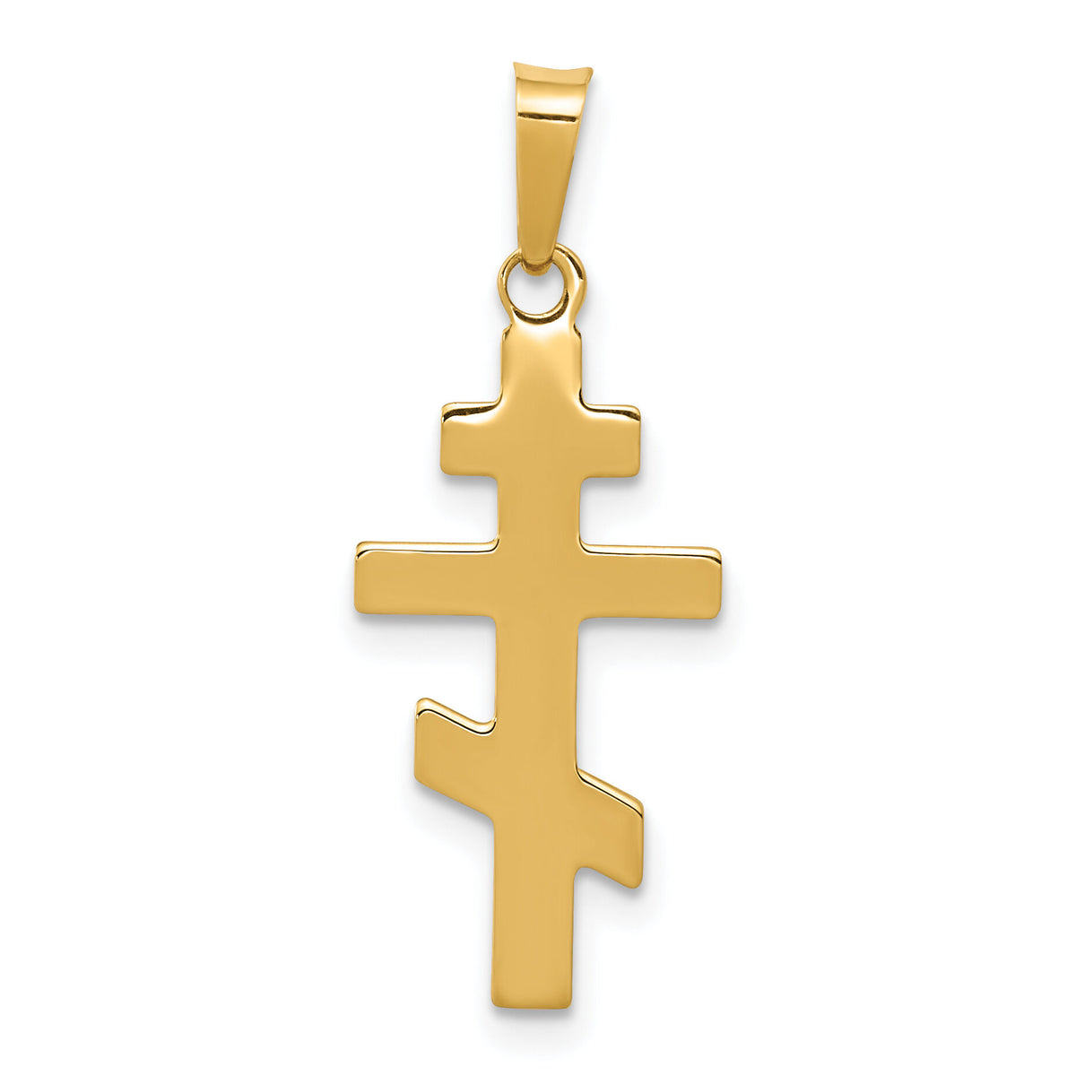 14k Eastern Orthodox Cross Charm-XR575