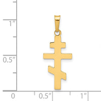 14k Eastern Orthodox Cross Charm-XR575