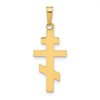 14k Eastern Orthodox Cross Charm-XR575