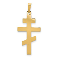 14k Eastern Orthodox Cross Charm-XR576