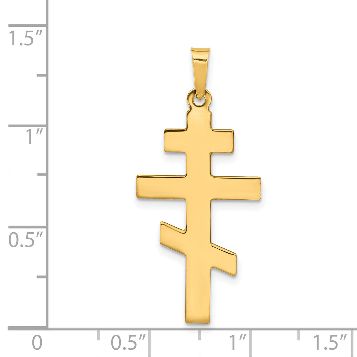 14k Eastern Orthodox Cross Charm-XR576