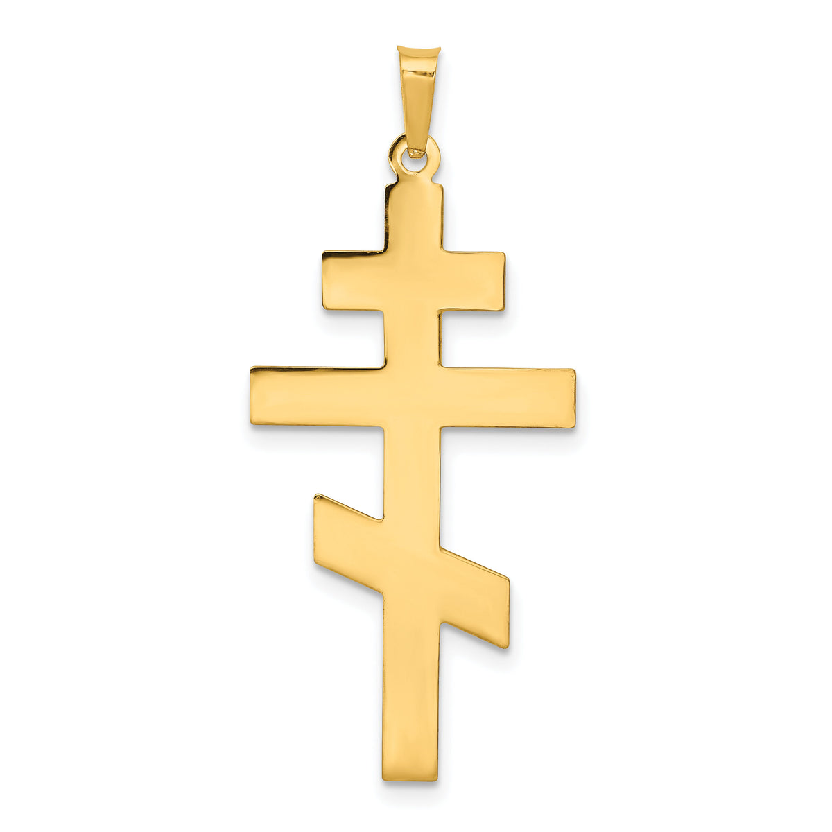 14k Eastern Orthodox Cross Pendant-XR577