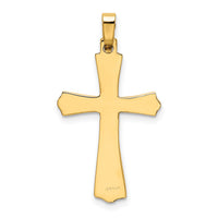 14k Polished Cross Charm-XR583