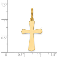 14k Polished Cross Charm-XR583