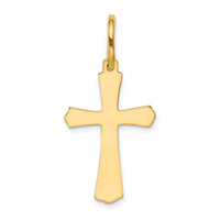 14k Polished Cross Charm-XR583