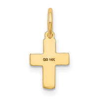 14K Floral Cross Charm-XR587
