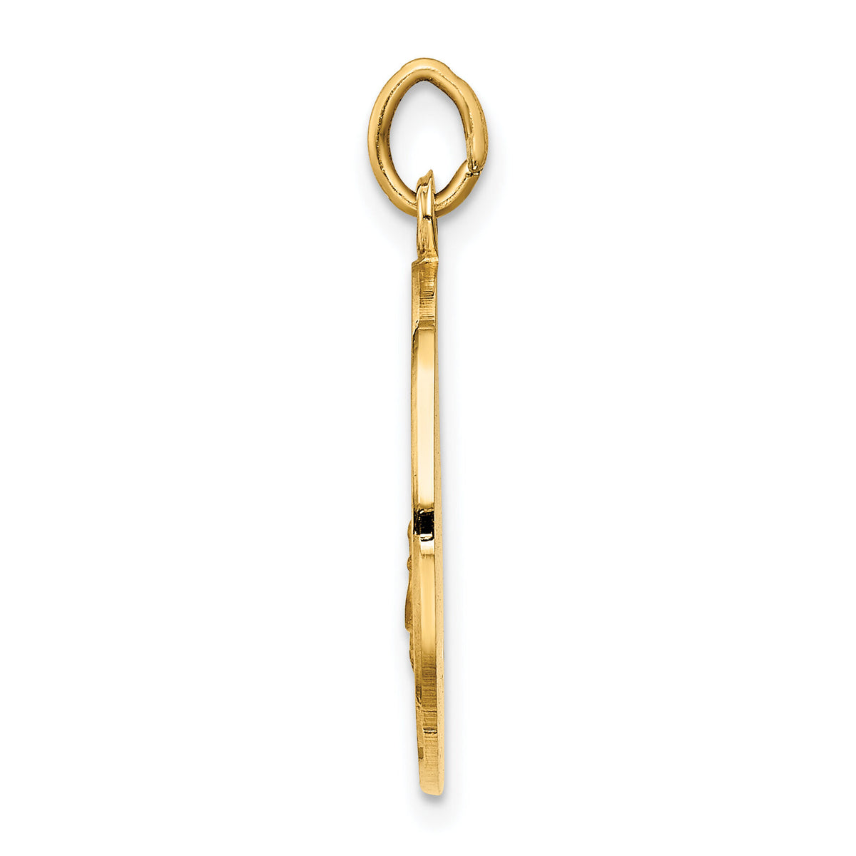 14k Our Lady of San Juan Medal Pendant-XR614