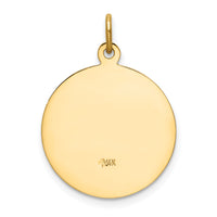 14k Our Lady of San Juan Medal Pendant-XR614