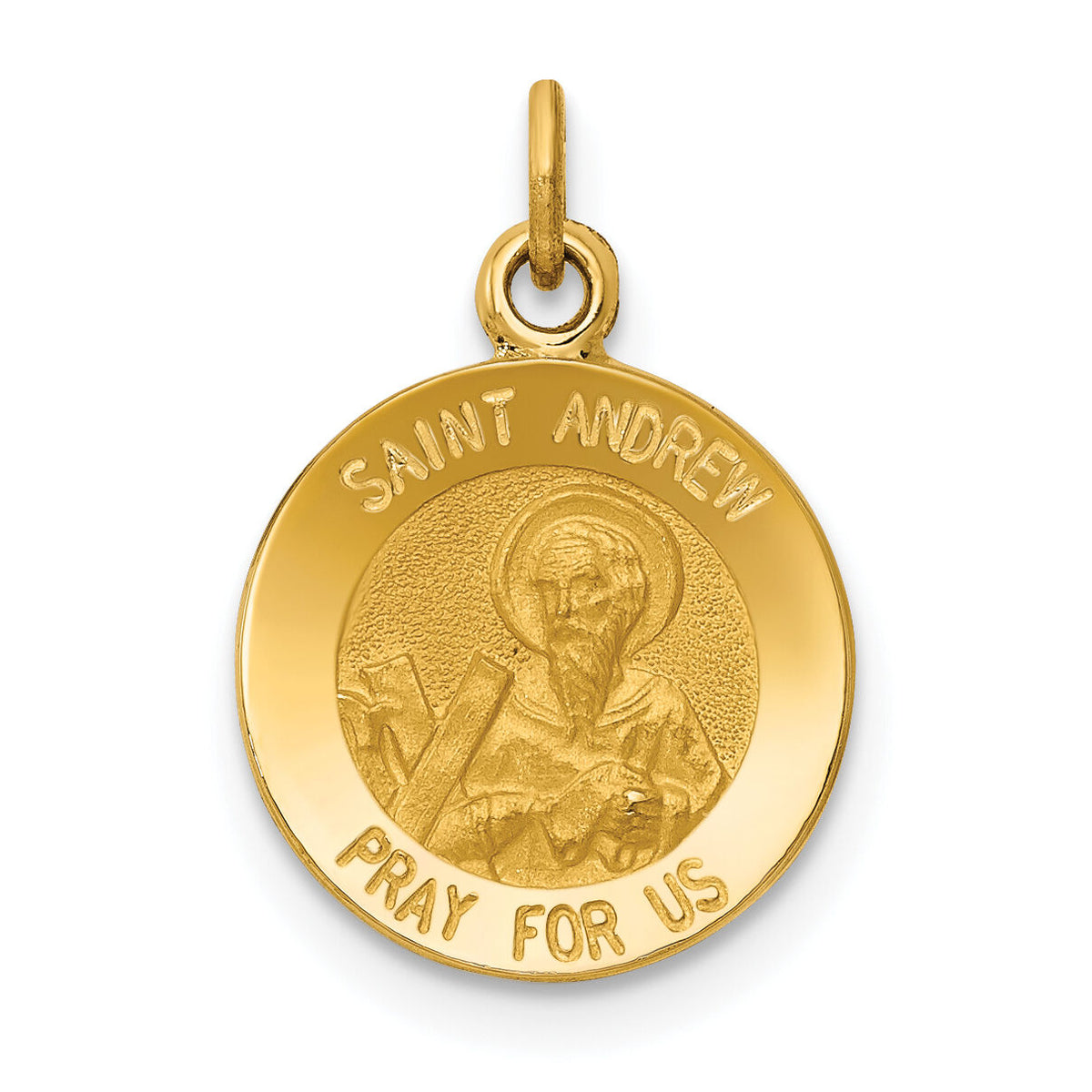14k Saint Andrew Medal Charm-XR615