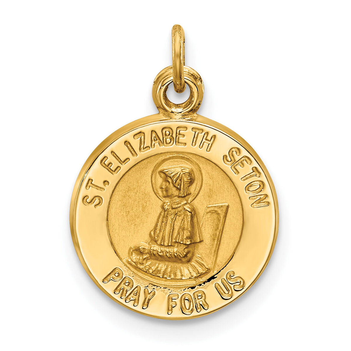 14k Saint Elizabeth Seton Medal Charm-XR617