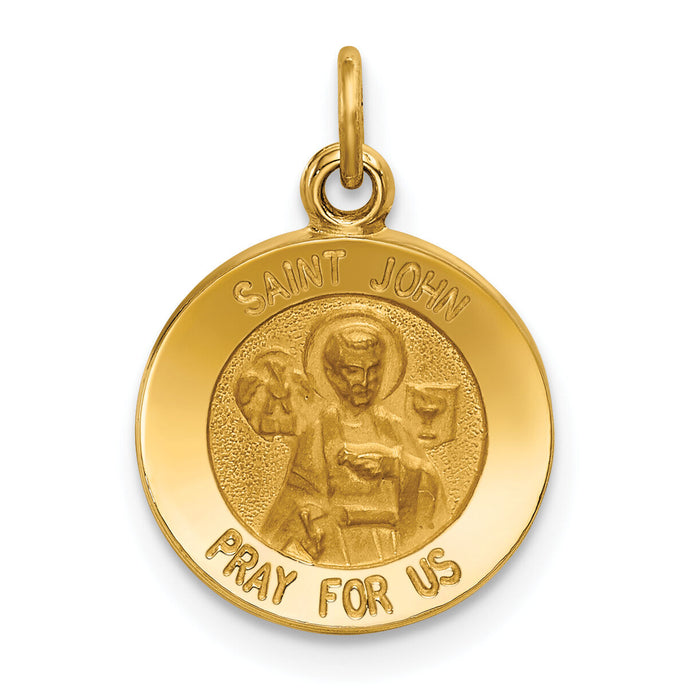 14k Saint John Medal Charm-XR619