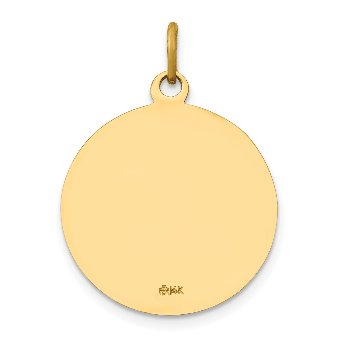 14k Saint John Baptist Medal Pendant-XR622