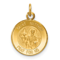 14k Saint Matthew Medal Charm-XR625