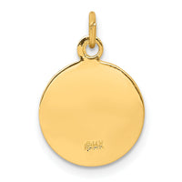14k Saint Martha Medal Pendant-XR629