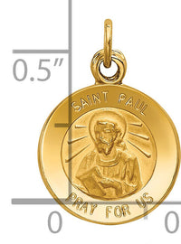 14k Saint Paul Medal Charm-XR631