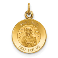 14k Saint Paul Medal Charm-XR631