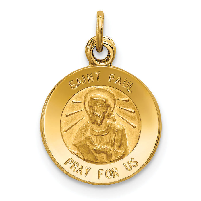 14k Saint Paul Medal Charm-XR631