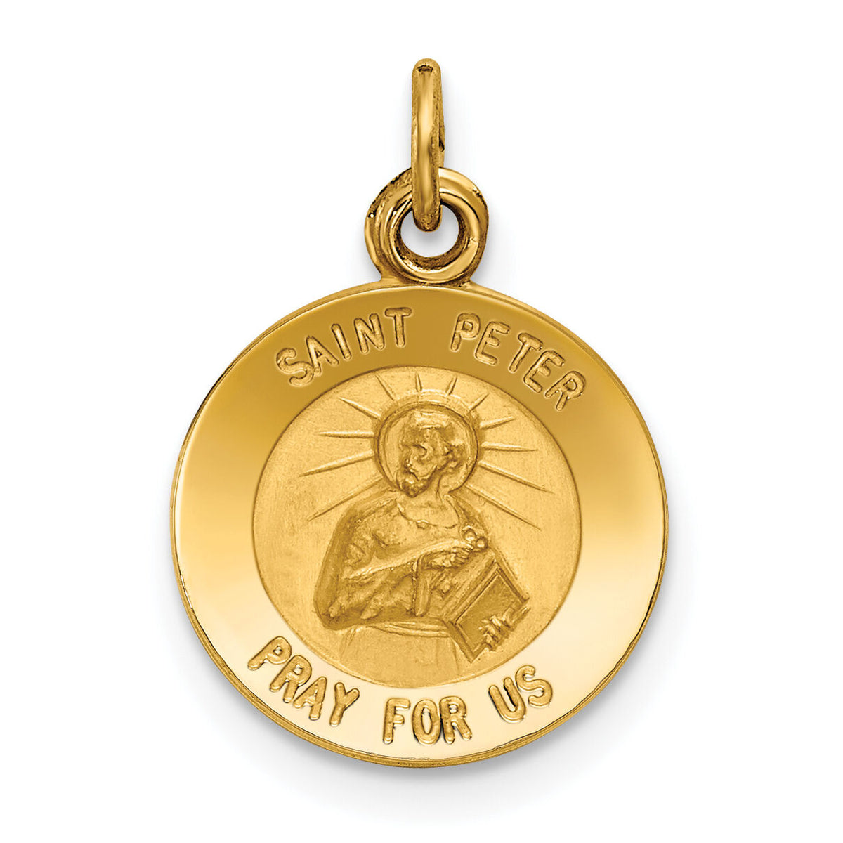 14k Saint Peter Medal Charm-XR633