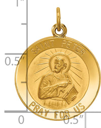 14k Saint Peter Medal Pendant-XR634