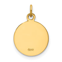 14k Saint Roch Medal Charm-XR635