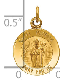 14k Saint Patrick Medal Charm-XR637
