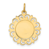 14k Our Lady Of The Assumption Medal Pendant-XR641