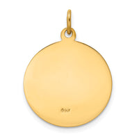 14k Our Lady of Perpetual Help Medal Pendant-XR643