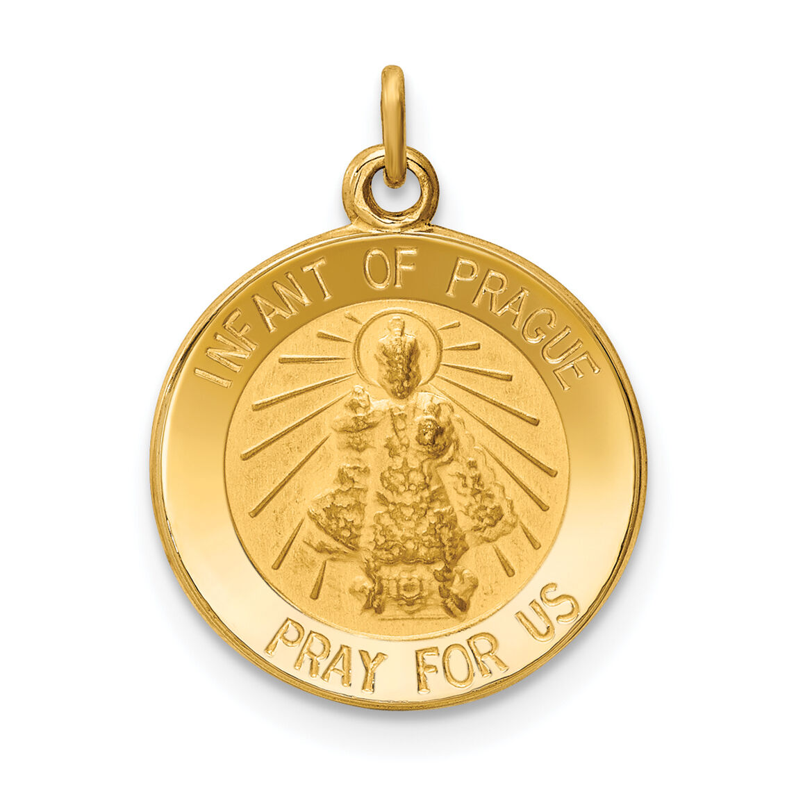 14k Infant of Prague Medal Charm-XR645