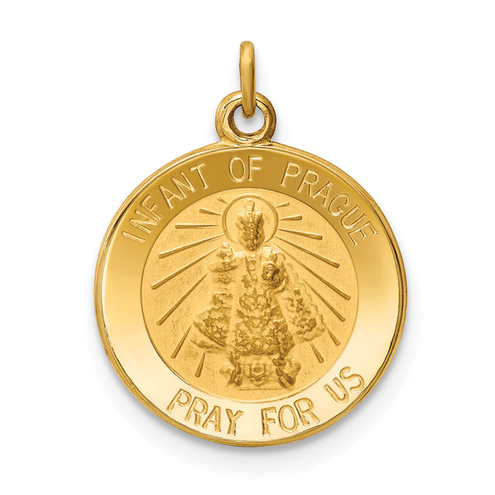 14k Infant of Prague Medal Charm-XR645