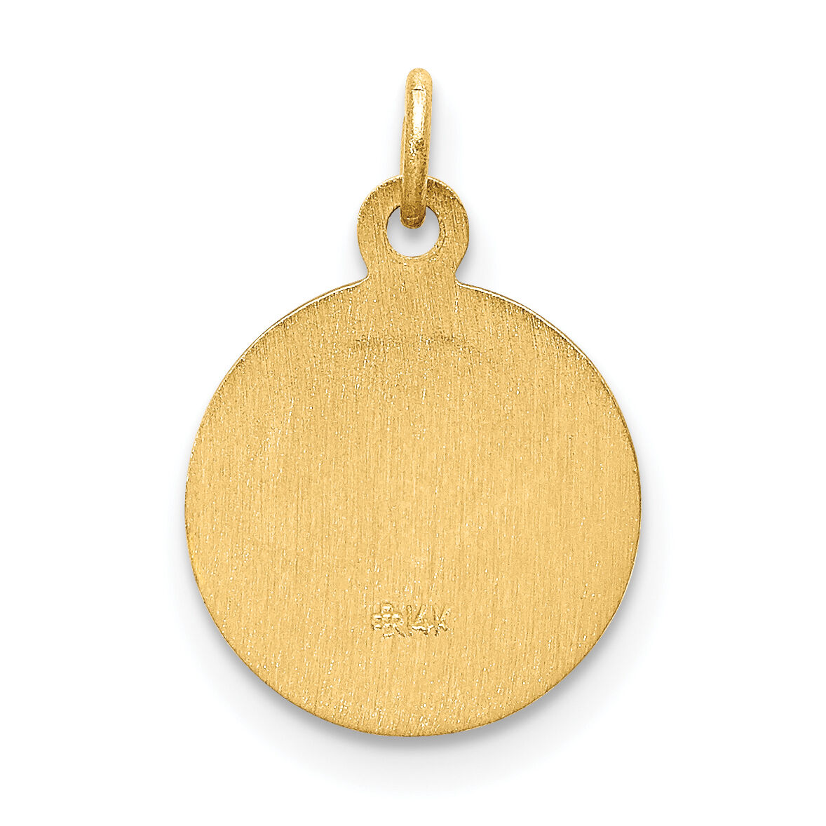 14k Our Lady of Lourdes Medal Charm-XR648