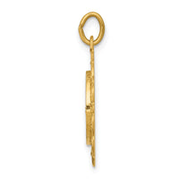 14k Our Lady of Lourdes Medal Pendant-XR649