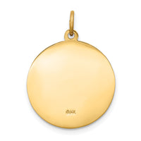 14k Saint Luke Medal Pendant-XR650
