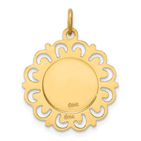 14k Our Lady of Mt. Carmel Medal Charm-XR653
