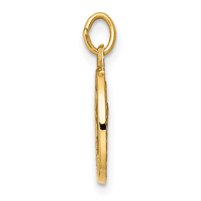 14k Matka Boska Medal Charm-XR654