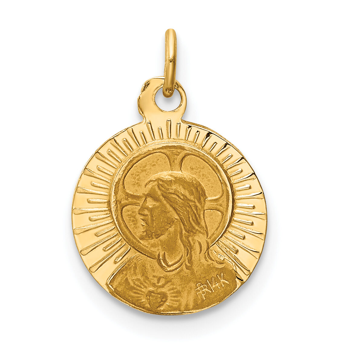 14k Matka Boska Medal Charm-XR654