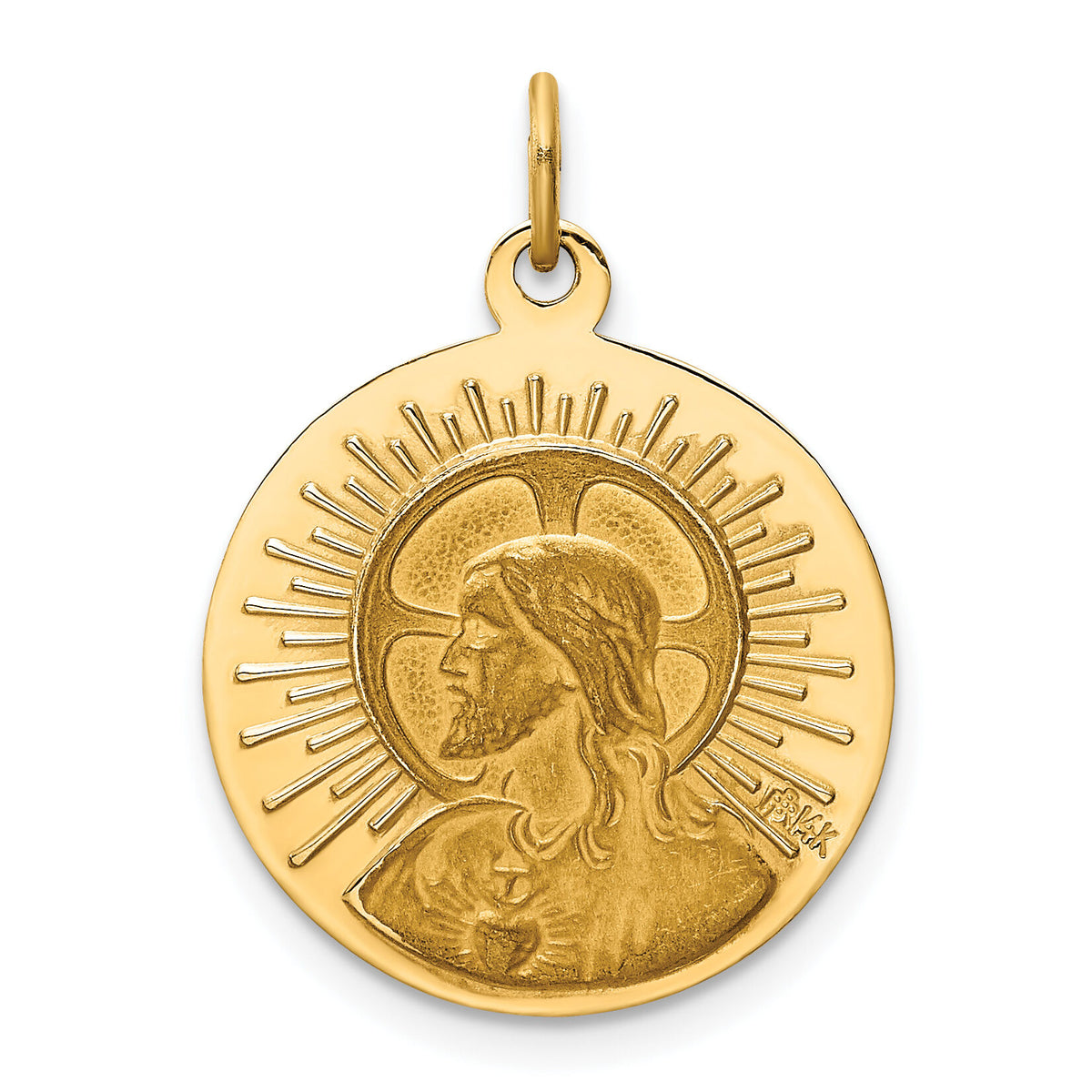14k Matka Boska Medal Charm-XR655