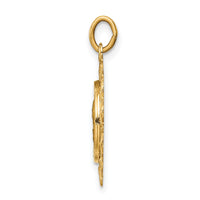 14k Matka Boska Medal Charm-XR656