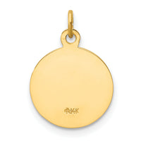 14K Caridad Del Cobre Medal Charm-XR663