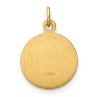 14k Our Lady of Fatima Medal Charm-XR664