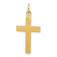 14k Two-tone INRI Crucifix Pendant-XR725