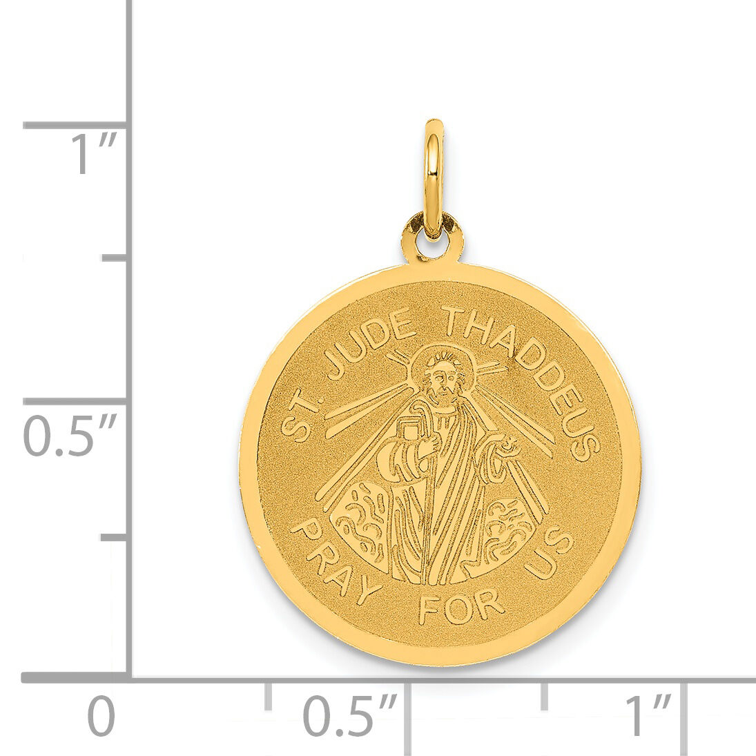 14k Saint Jude Thaddeus Charm-XR762