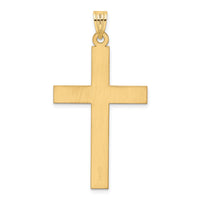 14k Polished .03ct. Diamond Cross Pendant-XR780