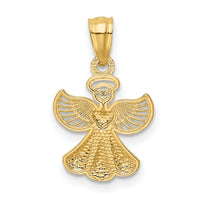 14k Polished Angel Pendant-XR918