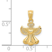 14k Polished Angel Pendant-XR918