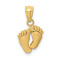 14k Small Feet Pendant-XR922