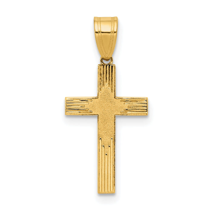 14K Laser Designed Cross-XR940