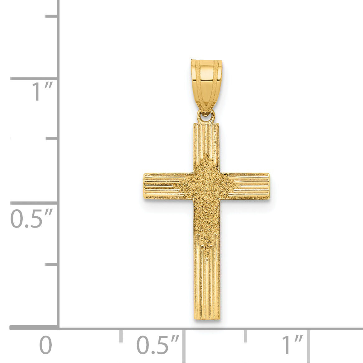 14K Laser Designed Cross-XR941
